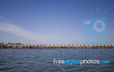 Floating Restaurant Stock Photo