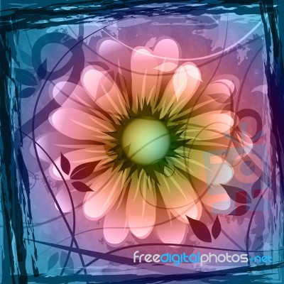 Floral Copyspace Means Border Florals And Backgrounds Stock Image