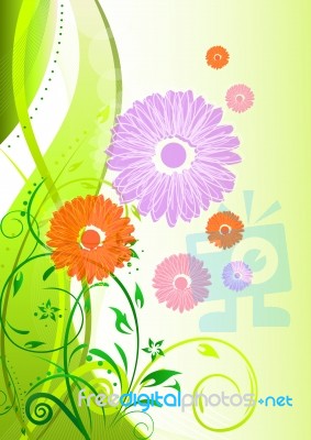 Floral Flower Background Stock Image