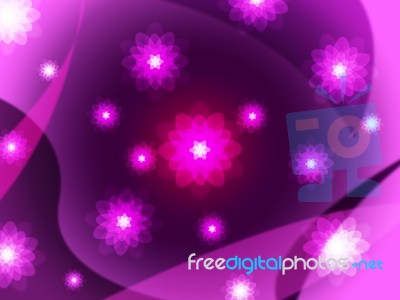 Floral Purple Shows Background Backgrounds And Backdrop Stock Image