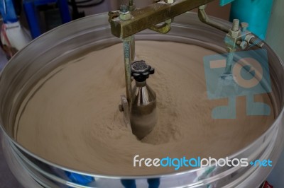 Flour Being Made Stock Photo