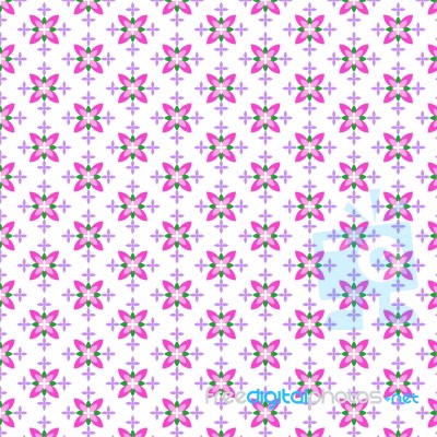 Flower Seamless Pattern Stock Image