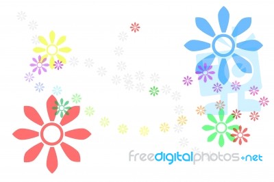 Flower Symbol Stock Image