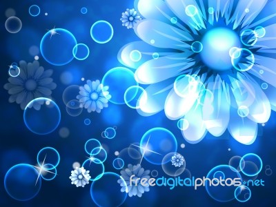 Flowers Background Shows Beauty In Nature And Spring
 Stock Image