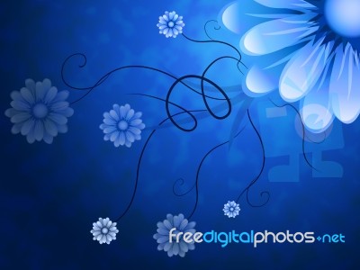 Flowers Background Shows Blossoms Petals And Garden
 Stock Image