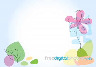 Flowers Card Stock Image