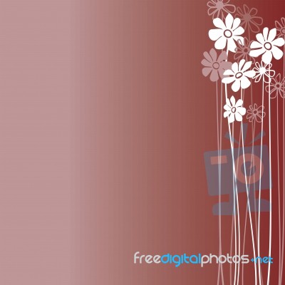 Flowers Design Background Stock Image