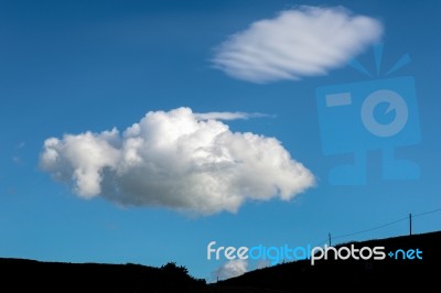 Fluffy Cloud Passing Over Val D