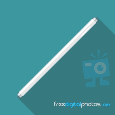 Fluorescent Tube Lamp Stock Image