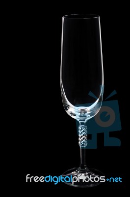 Flute Glass Stock Photo