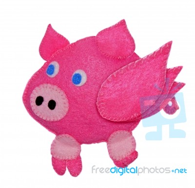 Flying Pig Stock Photo