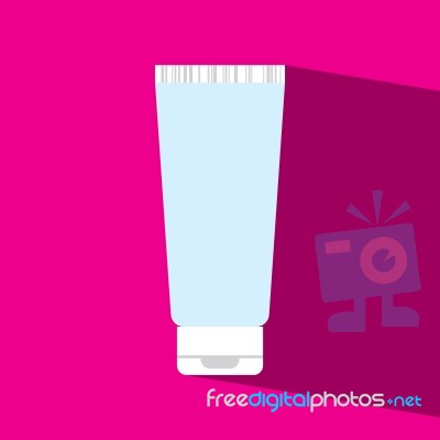 Foam Tube Flat Icon   Illustration Stock Image