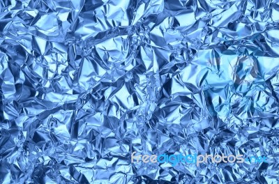 Foil Background -ice Look-cool Blue Stock Photo