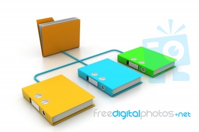 Folder And Document Stock Image