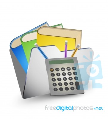 Folder Storage Stock Image