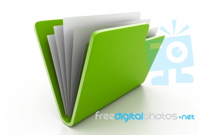 Folder With Documents Stock Image