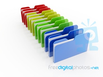 Folders Stock Image