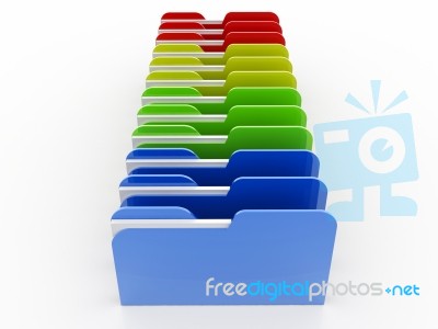 Folders Stock Image