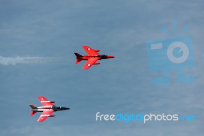 Folland Gnats At Shoreham Airshow Stock Photo