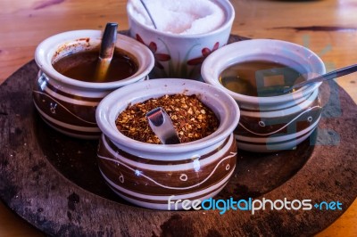 Food Garnish Stock Photo