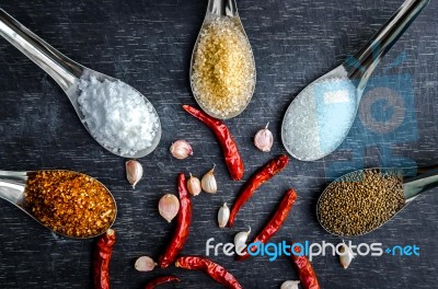 Food Ingredients And Condiment  Stock Photo