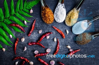 Food Ingredients And Condiment  Stock Photo