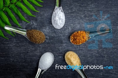 Food Ingredients And Condiment  Stock Photo