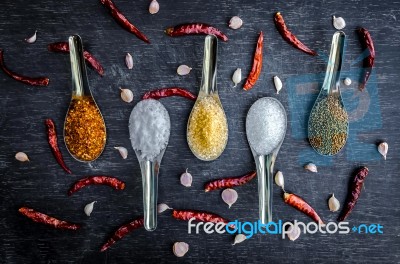 Food Ingredients And Condiment  Stock Photo