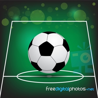 Football Abstract Design Stock Image