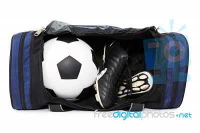 Football And Soccer Shoes Stock Photo