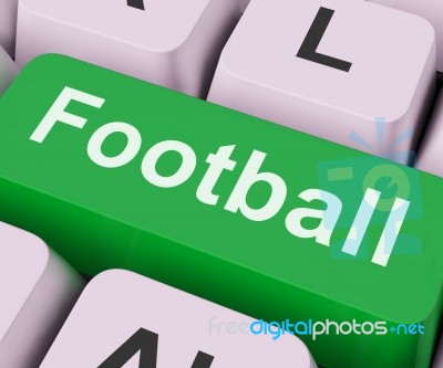 Football Key Means Rugby Or Soccer
 Stock Image