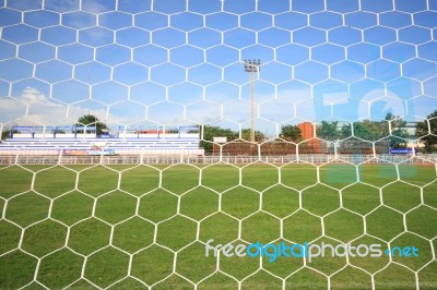 FootBall Pitch Stock Image