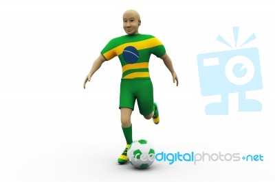 Football Player Stock Image