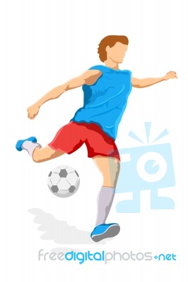 Football Player Stock Image