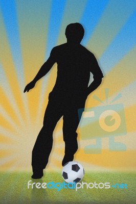 Football Poster  Stock Image