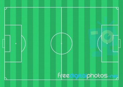 Football Soccer Field Stock Image