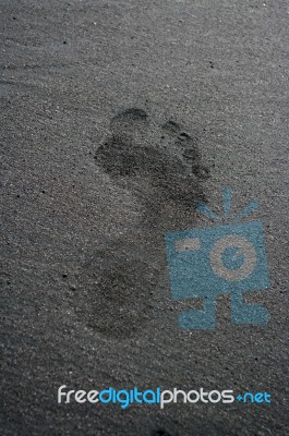 Footprint Stock Photo