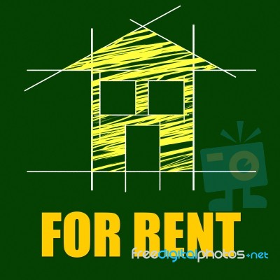 For Rent Represents Detail Architecture And Housing Stock Image