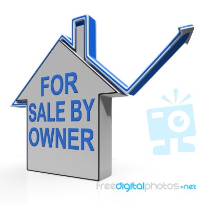 For Sale By Owner House Means No Representation By Agent Stock Image