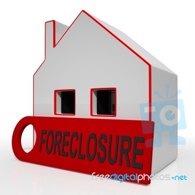 Foreclosure House Shows Repayments Stopped And Repossession By L… Stock Image