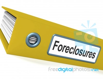 Foreclosures File Stock Image