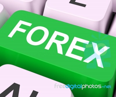 Forex Key Shows Foreign Exchange Or Currency Stock Image