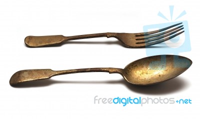 Fork And Spoon Stock Photo