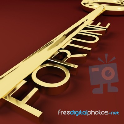 Fortune Key Stock Image