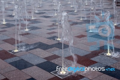 Fountain On Southend Seafront Stock Photo