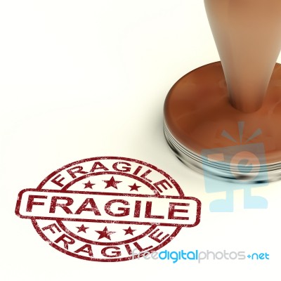 Fragile Stamp Stock Image