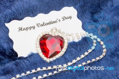 Frame Of Red And Blue Paper Hearts With Copy Space Stock Photo