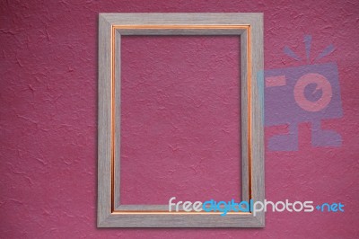 Frame On Pink Background Stock Photo