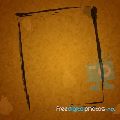 Frame Paper Represents Empty Space And Background Stock Image