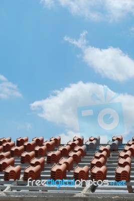 Framework With Tiles Stock Photo